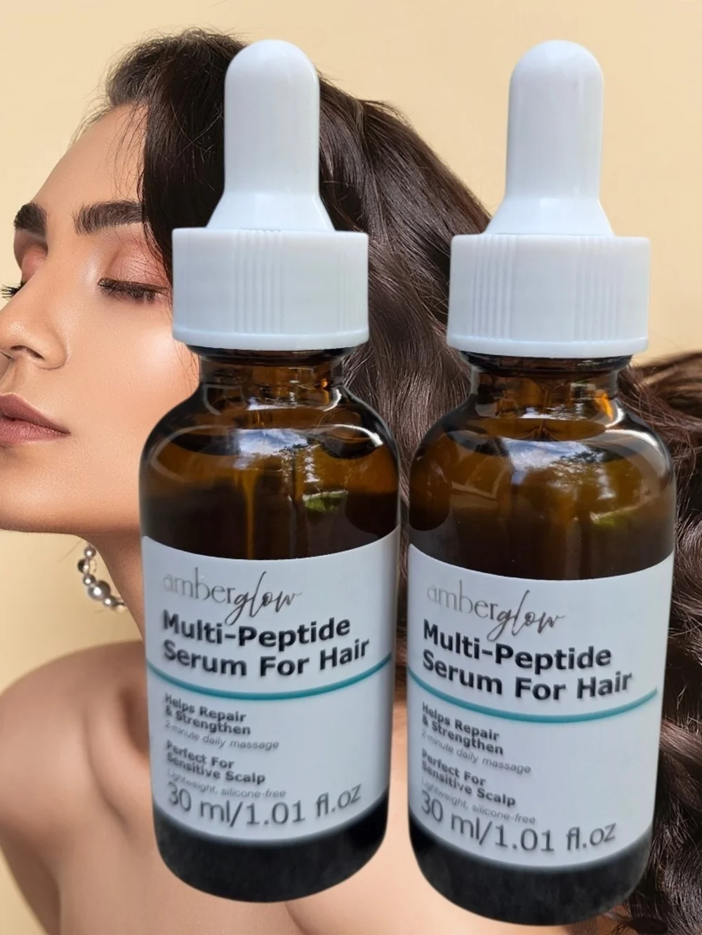 Amberglow Multi-Peptide Serum For Hair 💕 Set Of 2.